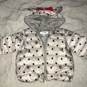Like new! Baby Gap Minnie Mouse down jacket